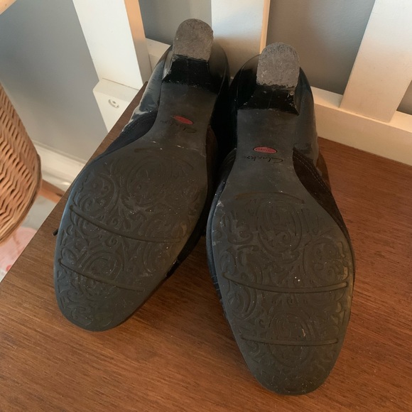 Clarks Artisan black ankle heels size 9 - Picture 4 of 4